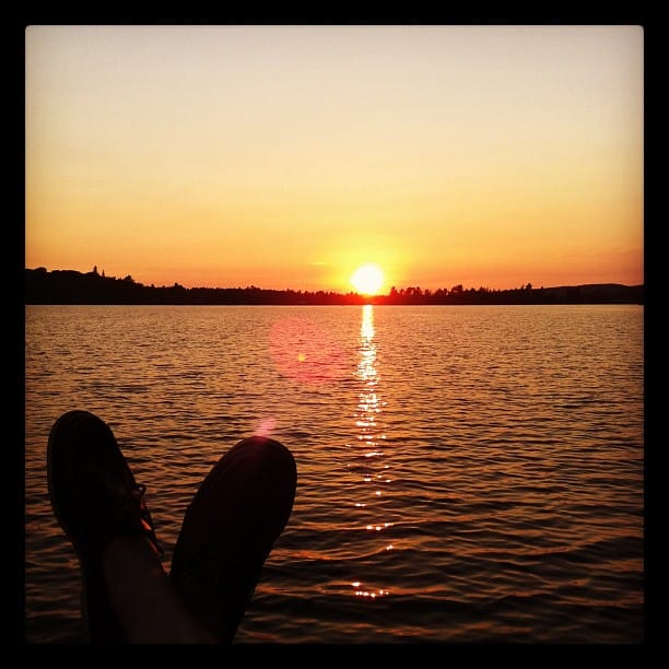 Sunset at the lake