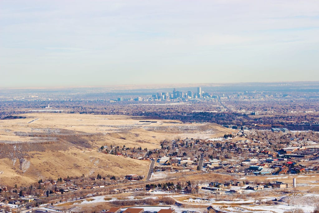 View of Denver from Windy Saddle