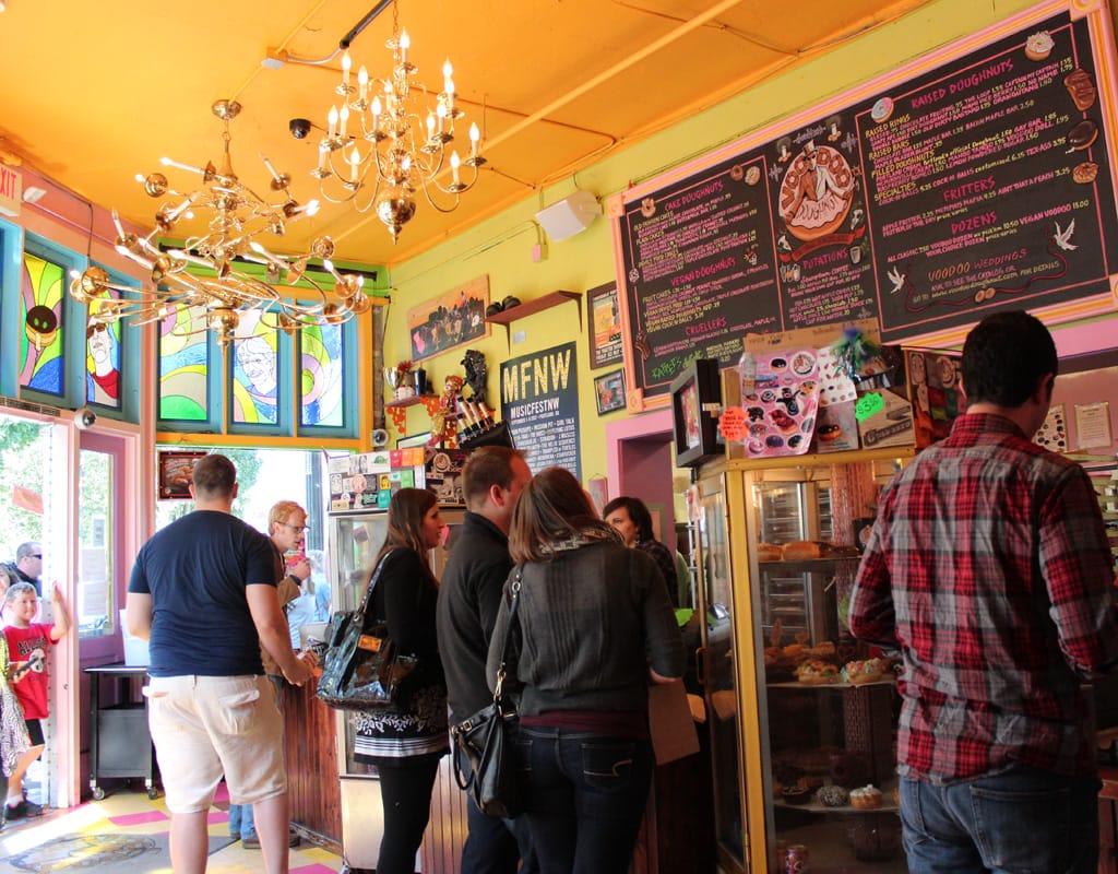 Inside Voodoo Donuts in Portland Oregon