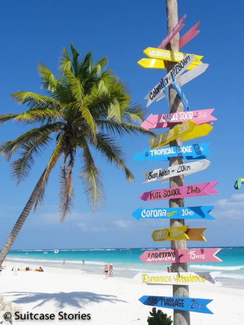 Tulum Beach Suitcase Stories