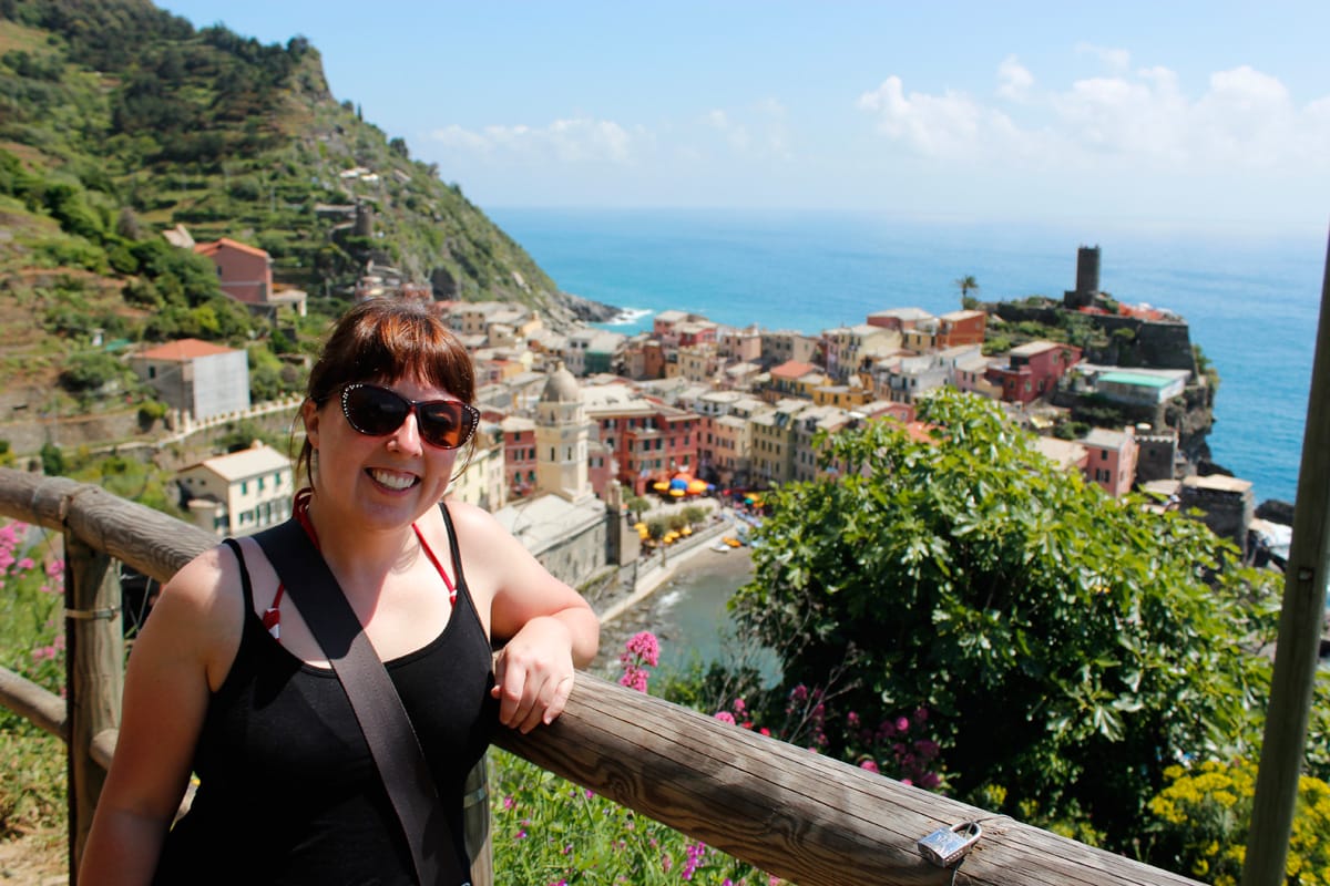 View of Vernazza from the Cinque Terre Trail