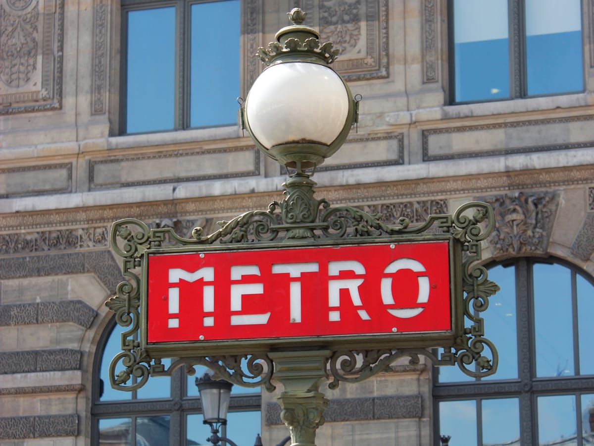 Paris Metro Sign