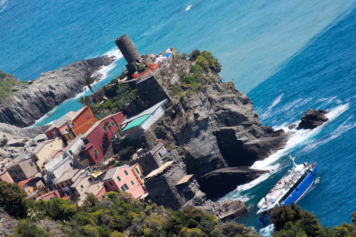 One last look at Vernazza from the Cinque Terre Trail