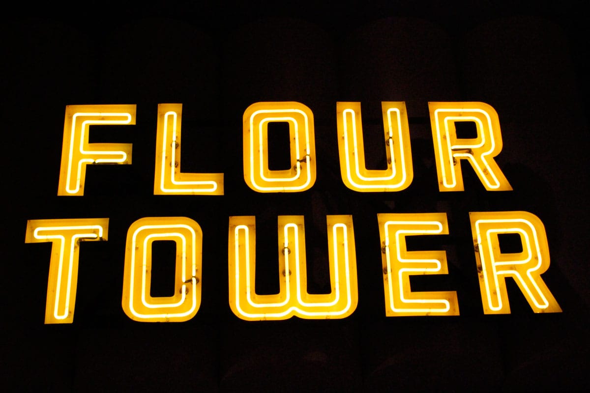 Flour Tower Sign