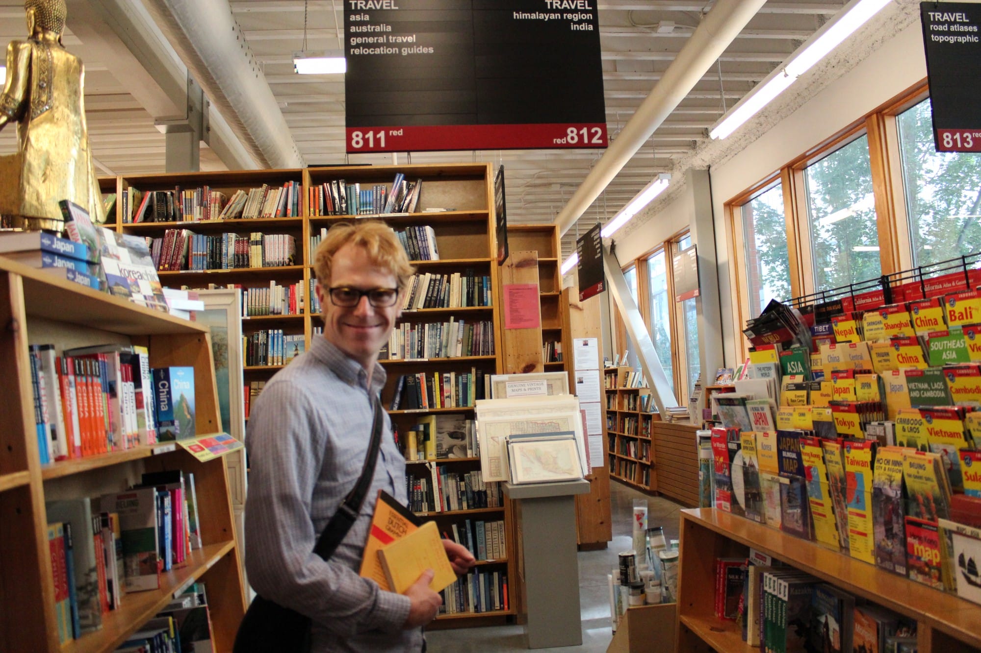 Ryan at Powell's Book Store, Portland