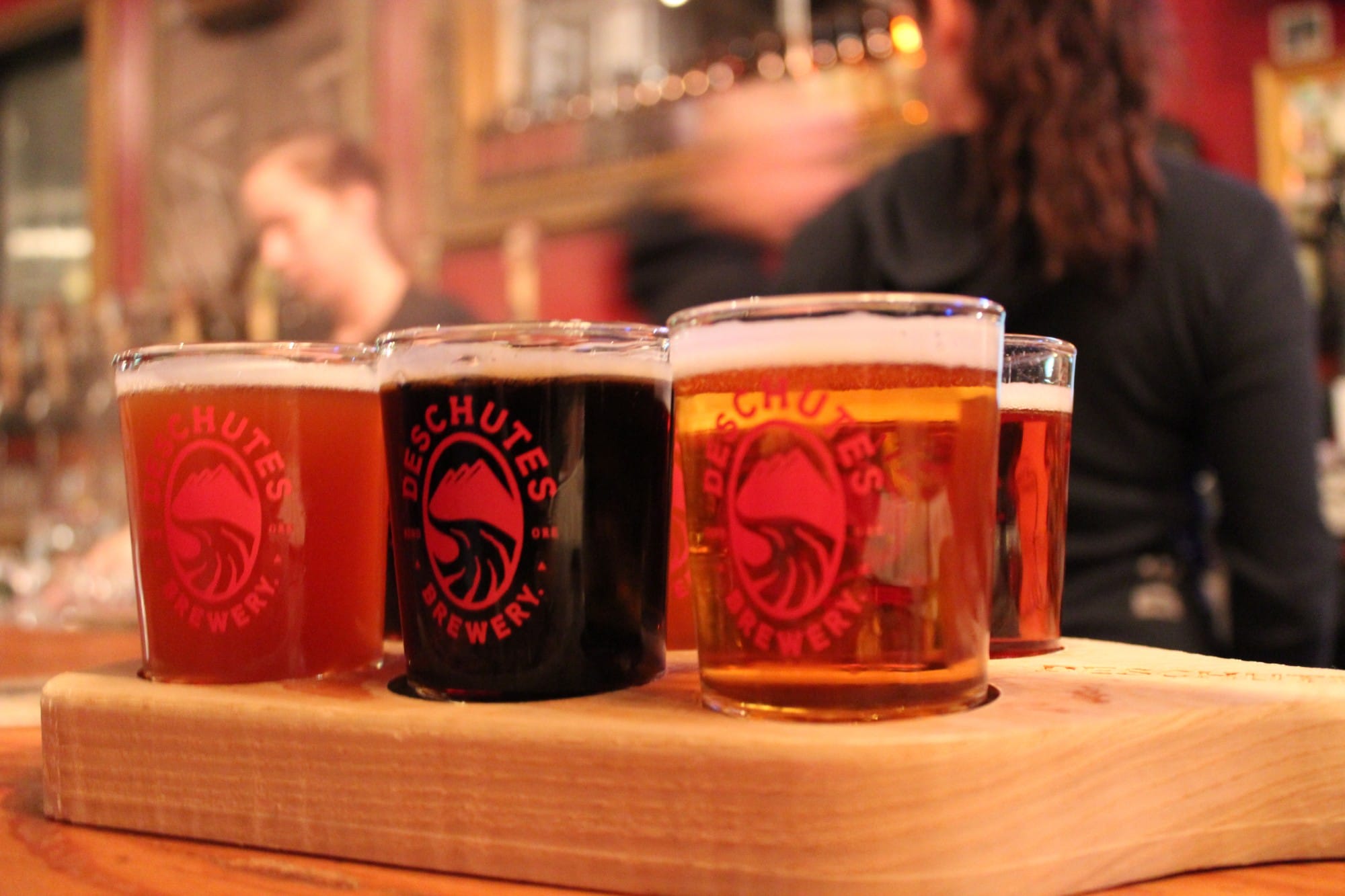 Flights at Deschutes Brewery