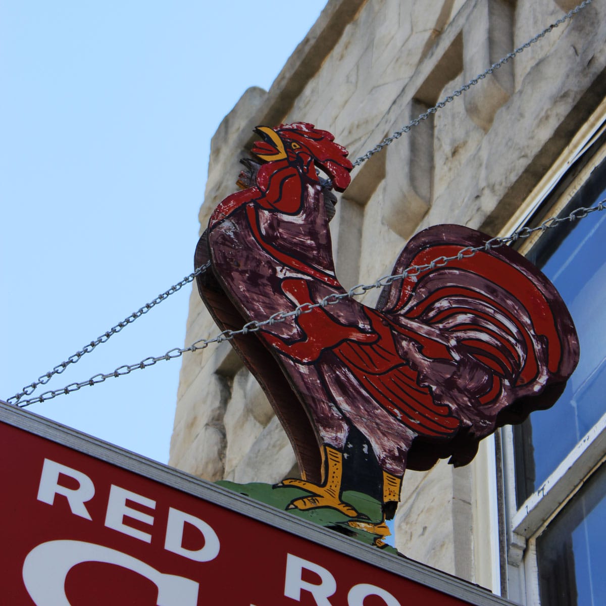 Red Rooster Cafe Sign